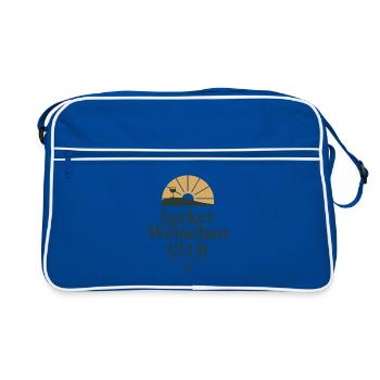 Wine Delicious Wine Club Amateurs de vin Vin rouge - Sac Retro - bleu/blanc - Devant