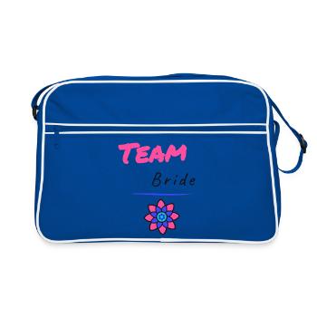 EVJF. MARIEE. TEAM. TEAM MARIEE. FUTURE MARIEE - Sac Retro - bleu/blanc - Devant