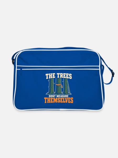 Forstwirtschaft Förster Forstmanagement - Retro Tasche - Blau/Weiß