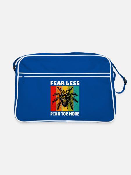 Pinkzeh Rosafuss Tarantel - Retro Tasche - Blau/Weiß