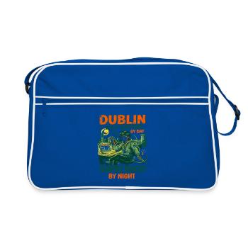 Dublin Tech Support Vampire Hunter By Day - Retro Tasche - Blau/Weiß - Vorne