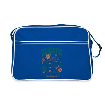 Tenerife Inselreise Surf 2027 - Retro Tasche - Blau/Weiß - Vorne