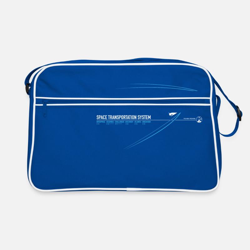 Navette spatiale (impression bleue) Sac Retro