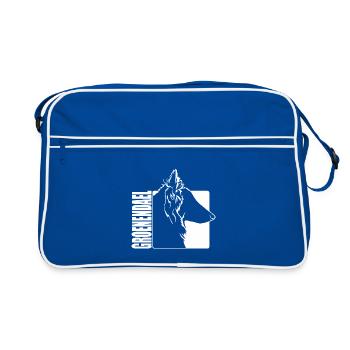 Groenendael Profil Chiens Chien Wilsigns - Sac Retro - bleu/blanc - Devant