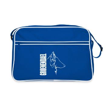 GROENENDAEL Profil Chiens Wilsigns - Sac Retro - bleu/blanc - Devant