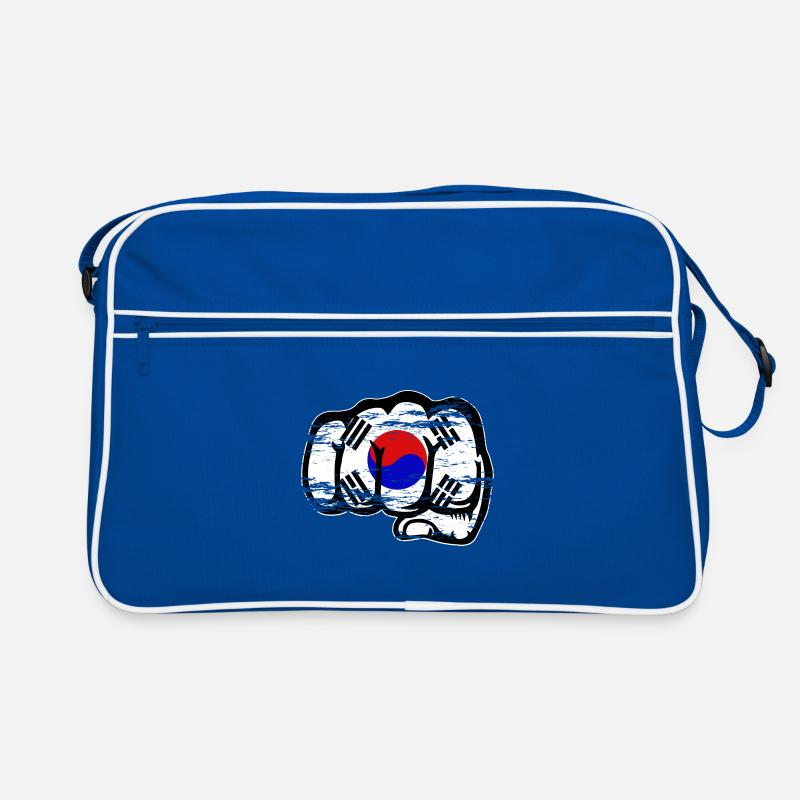 Südkorea Flagge Hand Faust used Retro Tasche