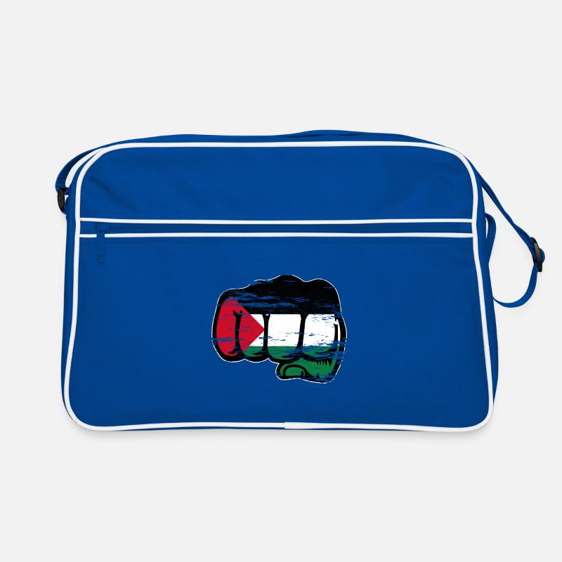 Drapeau de la Palestine poing à la main utilisé Sac Retro