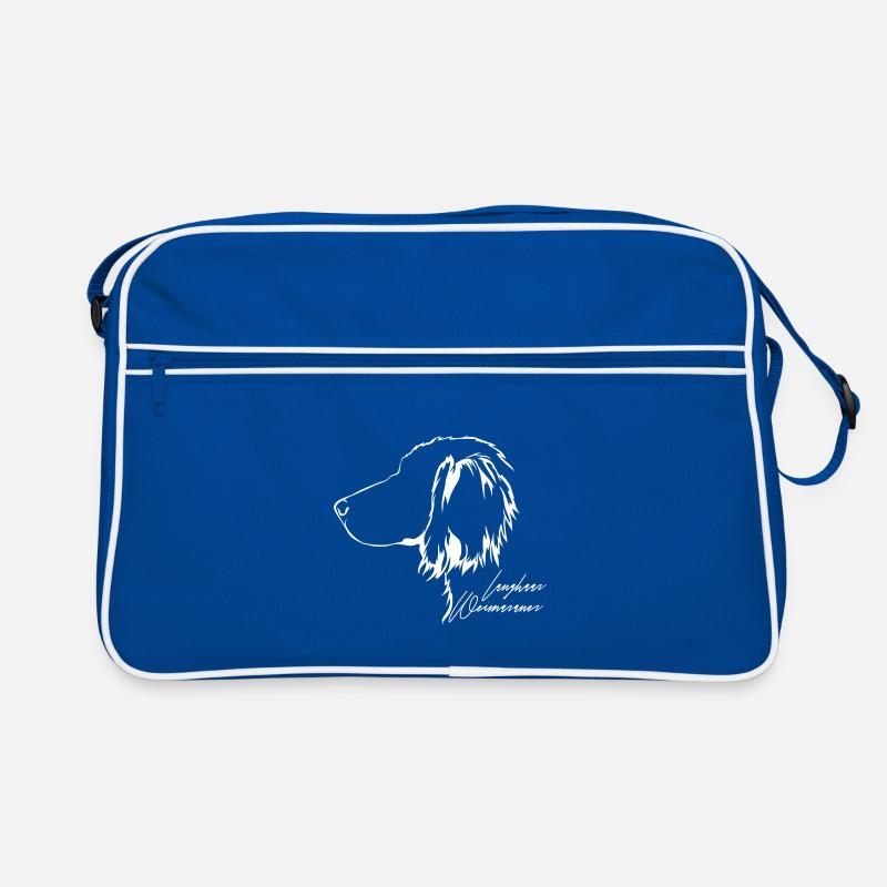 LANGHAAR WEIMARANER Profil Hunde Hund Wilsigns Retro Tasche