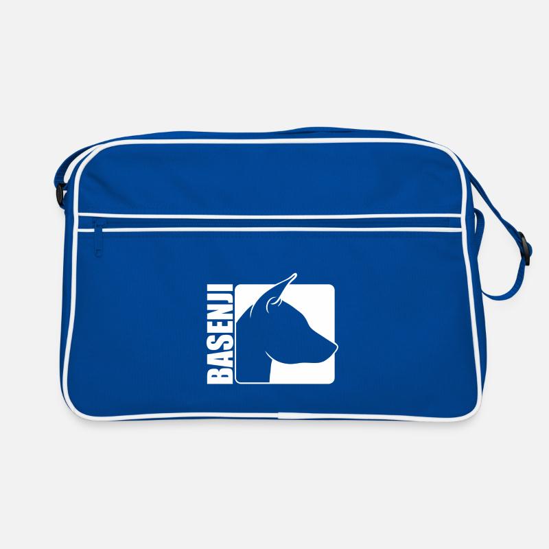 Basenji Profil Hund Hunde Wilsigns Retro Tasche