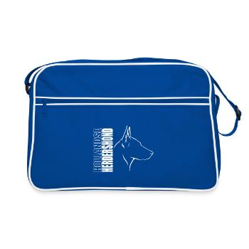 HOLLANDSE HERDERSHOND Profil Chiens Wilsigns - Sac Retro - bleu/blanc - Devant