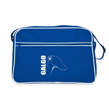 GALGO Greyhounds Dogs Dog Wilsigns - Retro Bag - blue/white - Front