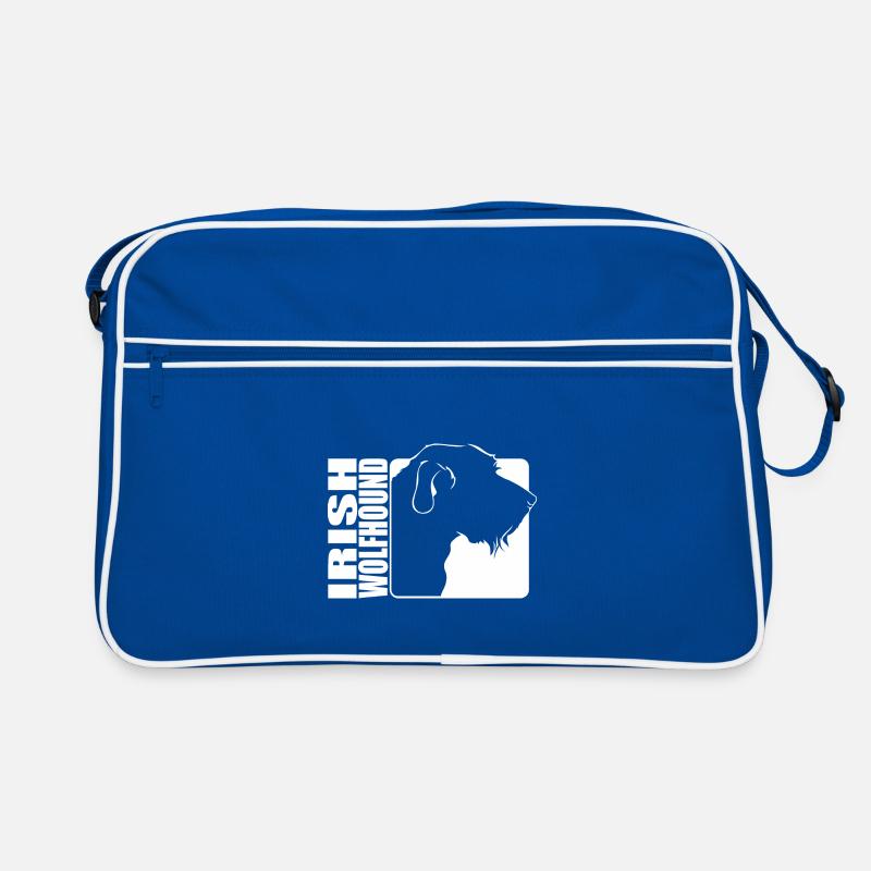 Irish Wolfhound Profile Dog Dogs Wilsigns Retro Bag