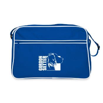 Gordon Setter Profil Chiens Chien Wilsigns - Sac Retro - bleu/blanc - Devant