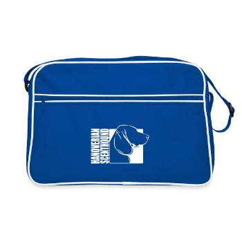 Hanoverian Scenthound Profile Dogs Dog Wilsigns - Retro Bag - blue/white - Front