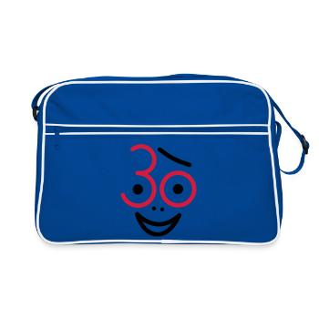 Juhu 30 years! - Retro Bag - blue/white - Front