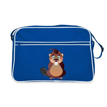 Beaver Beaver Teeth - Retro Bag - blue/white - Front