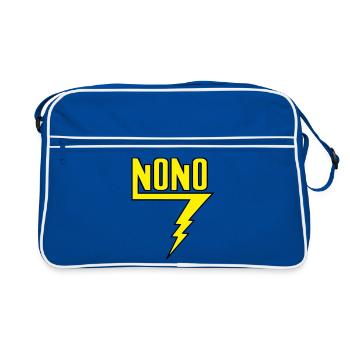 Nono - Sac Retro - bleu/blanc - Devant