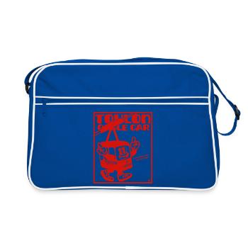 Toulon Provence France Mont Faron cable car - Retro Bag - blue/white - Front