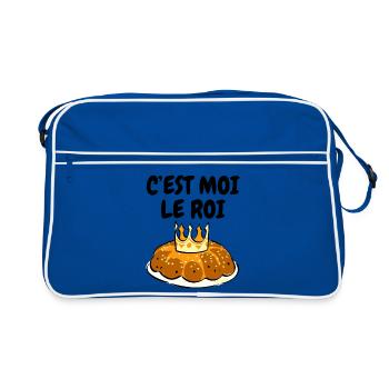 Humour Epiphany Cake It's Me The King - Retro Bag - blue/white - Front