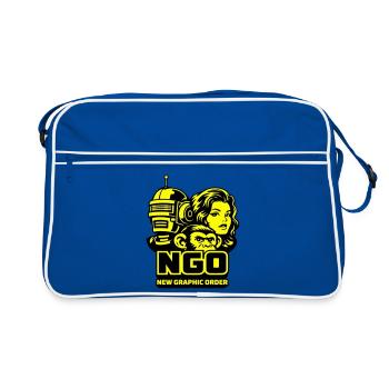ONG Neon Pop Portraits Rétro - Sac Retro - bleu/blanc - Devant