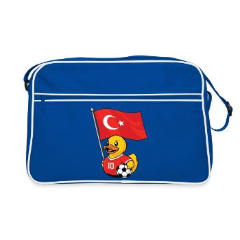 Maillot de fan de football turc pour les fans fiers - Sac Retro - bleu/blanc - Devant