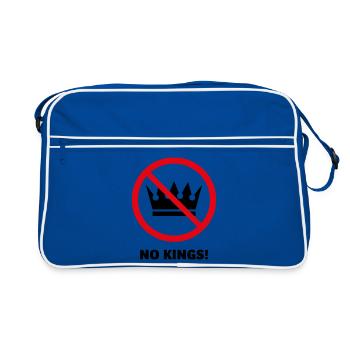 Pas de rois ! (Projet de protestation / POS 2C) - Sac Retro - bleu/blanc - Devant