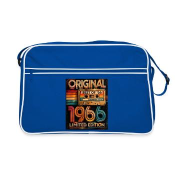 Originale limitierte Edition von 1966 - Retro Tasche - Blau/Weiß - Vorne