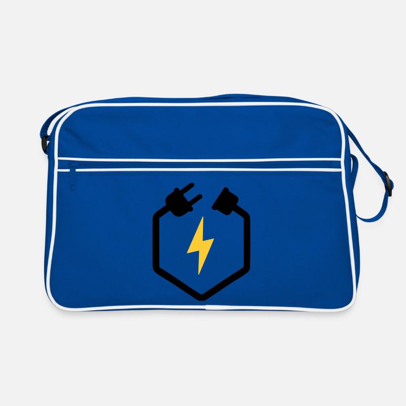 Logo électrique de la prise électrique électrique Sac Retro