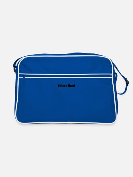 Hiking - Nature Nerd - Retro Bag - blue/white - Front
