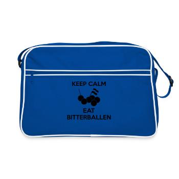 AVM KEEP CALM Eat Bitterballen Multi Color Vector - Sac Retro - bleu/blanc - Devant