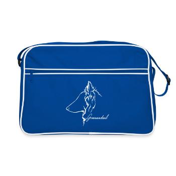 GROENENDAEL Profil Chiens Wilsigns - Sac Retro - bleu/blanc - Devant