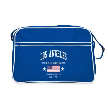 Los Angeles - Retro Bag - blue/white - Front