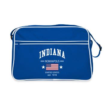 Indiana - Retro Bag - blue/white - Front
