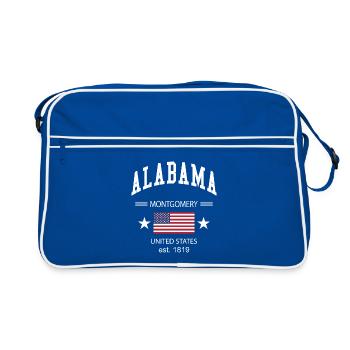 Alabama - Retro Bag - blue/white - Front