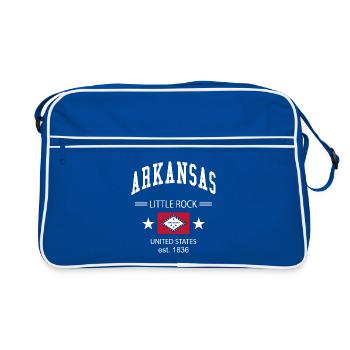 Arkansas - Sac Retro - bleu/blanc - Devant