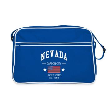 Nevada - Sac Retro - bleu/blanc - Devant