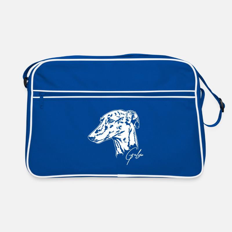 GALGO brindle Portrait Windhunde Windhund Wilsigns Retro Tasche