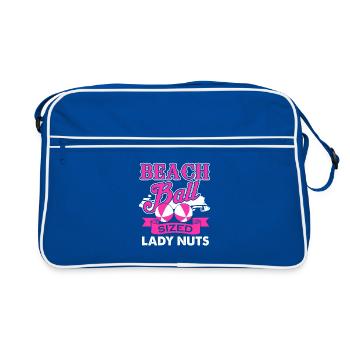 Beach Ball Sized Lady Nuts - Idée cadeau d’été - Sac Retro - bleu/blanc - Devant