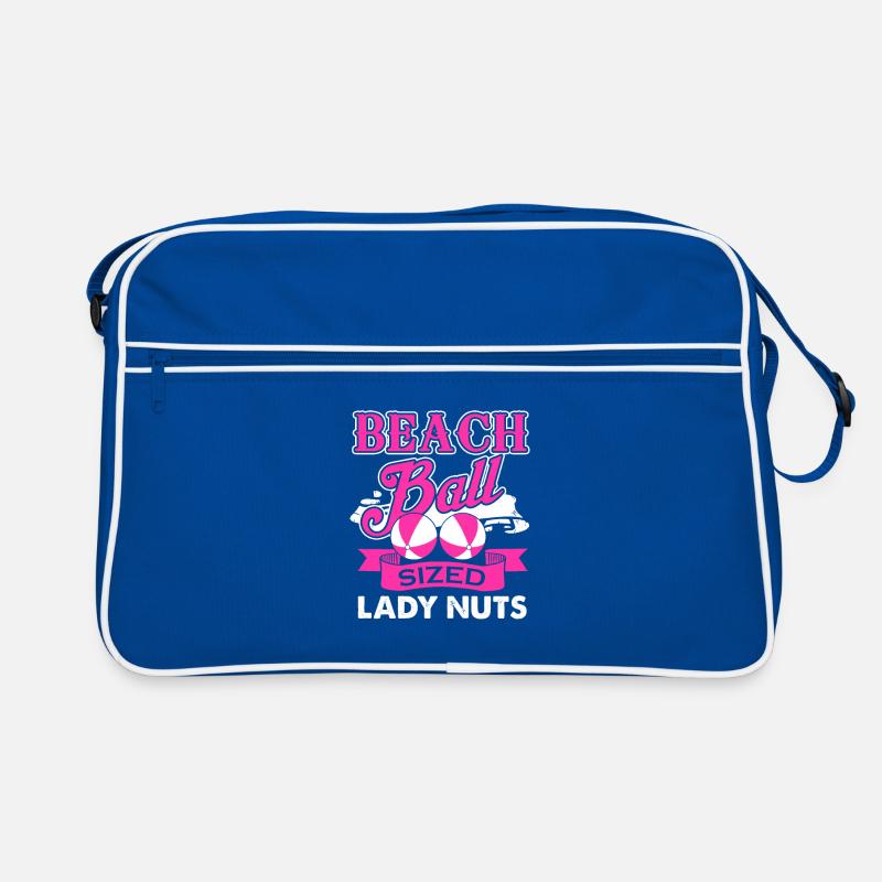 Beach Ball Sized Lady Nuts - Sommer Geschenkidee - Retro Tasche - Blau/Weiß
