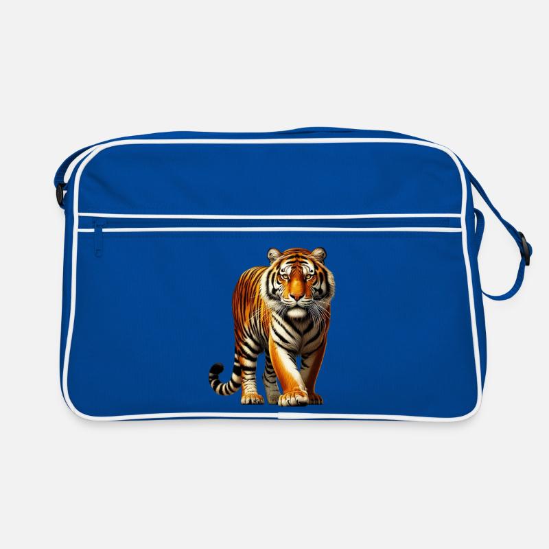 Tiger - Retro Tasche - Blau/Weiß