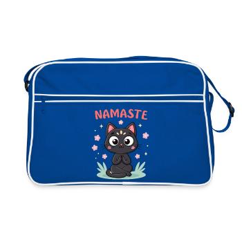 Namaste Chat Zen - Sac Retro - bleu/blanc - Devant