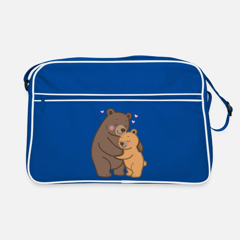 Maman Ours et Bébé Ours Sac Retro