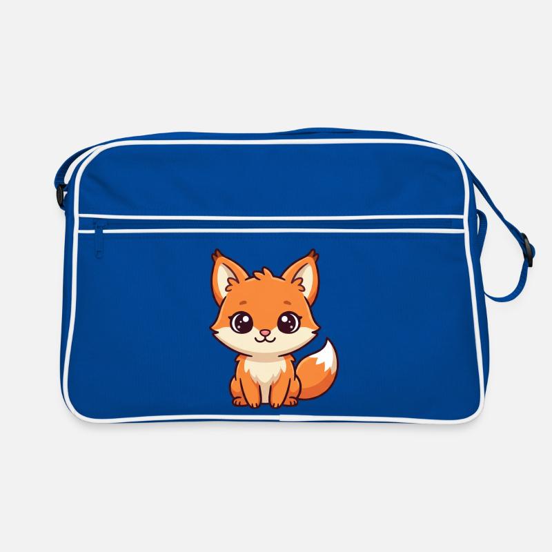 Kuschelfuchs Kawaii Illustration Retro Tasche