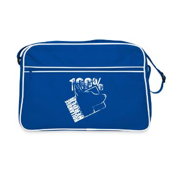 HOLLANDSE HERDER 100 Chien Chien Wilsigns - Sac Retro - bleu/blanc - Devant