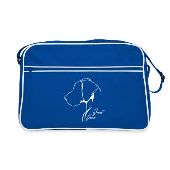 GREAT DANE Profil Chiens Chien Wilsigns - Sac Retro - bleu/blanc - Devant