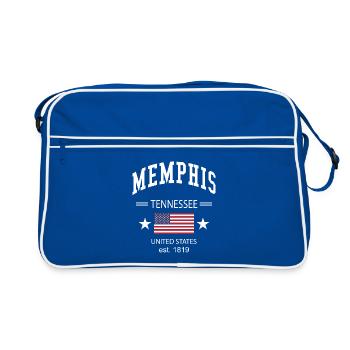 Memphis - Retro Bag - blue/white - Front