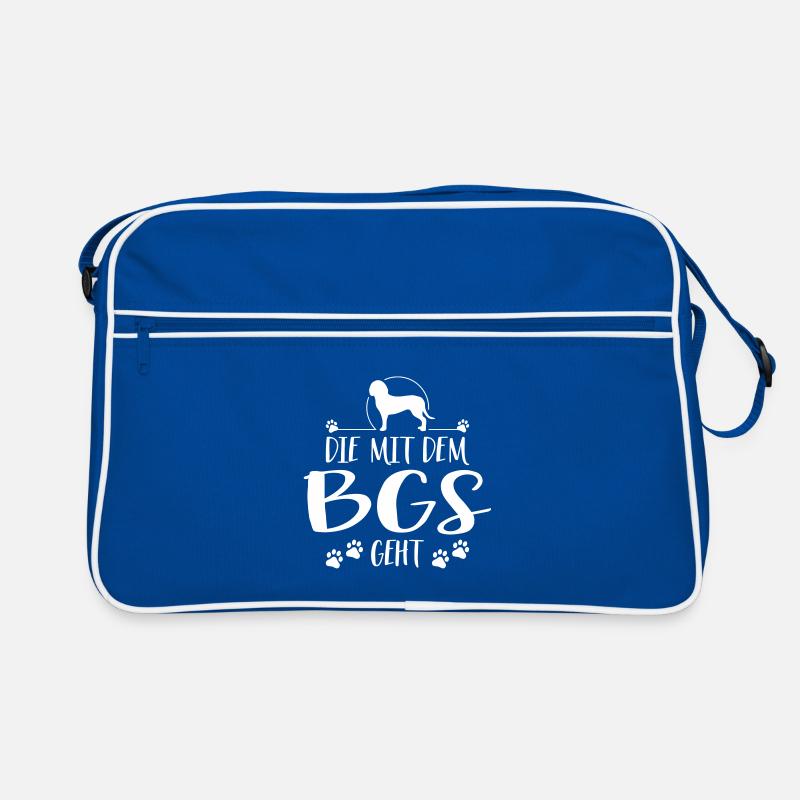 DIE MIT BGS GEHT Hundespruch Jagdhunde Wilsigns Retro Tasche