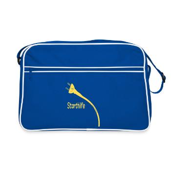 StartLife Startup-Stecker Design - Retro Tasche - Blau/Weiß - Vorne