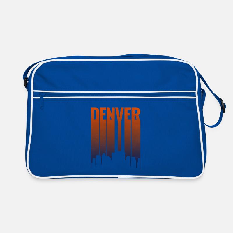 Denver Skyline Gradient Retro Bag