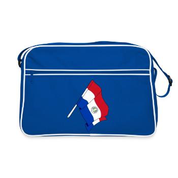 Drapeau du Paraguay - Sac Retro - bleu/blanc - Devant